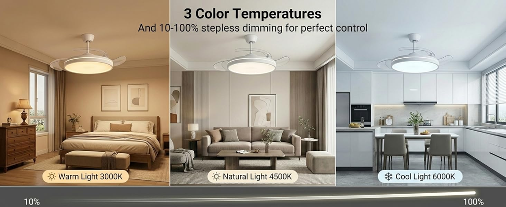ventilador retráctil ideal para cualquier espacio del hogar